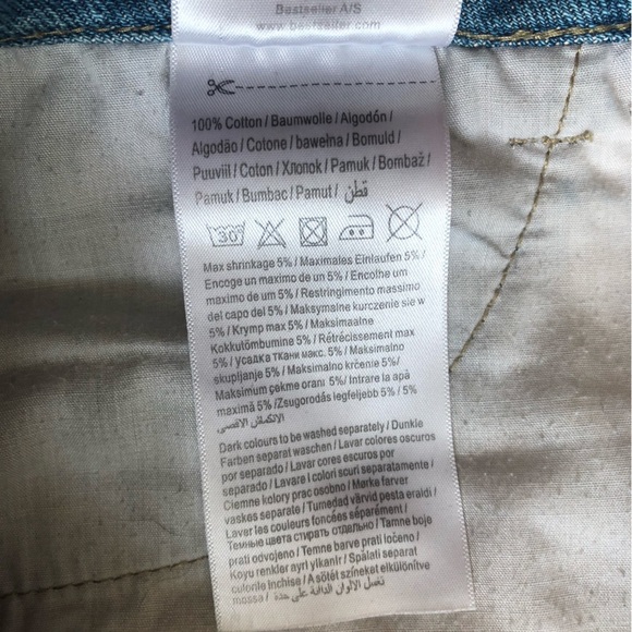 Vero Moda Jeans Rolled Up Hem Shorts Size 28 - Picture 13 of 14